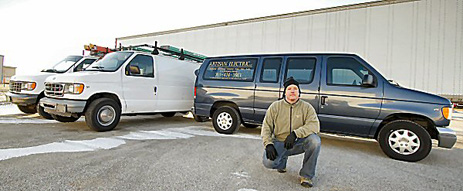 delphi, indiana, Chris With Artisan Electric Vans